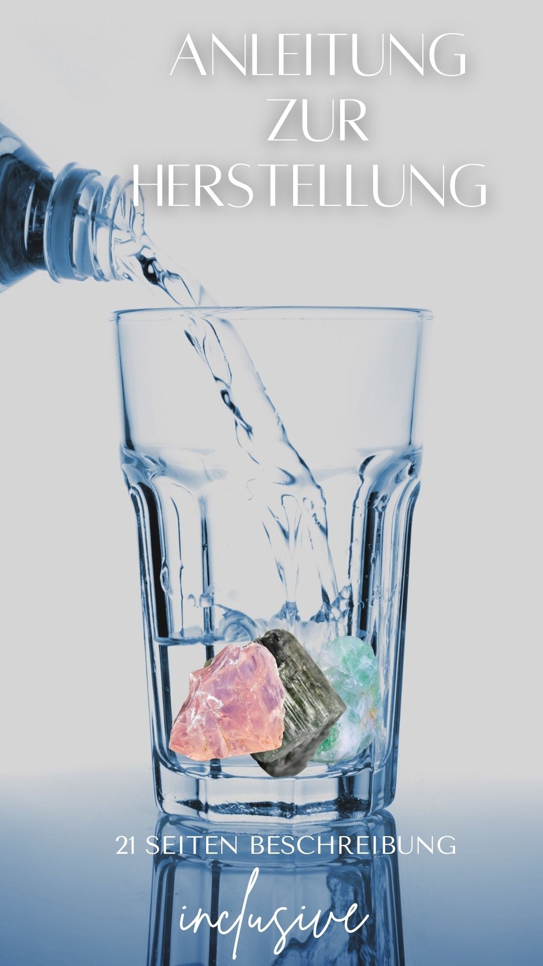 Premium Edelstein-Quellwasser-Set "Wellness" | Trommelsteine zur Energetisierung von Trinkwasser | 21 Seiten Anleitung | Top 1A Heilsteine | Wasserbelebung