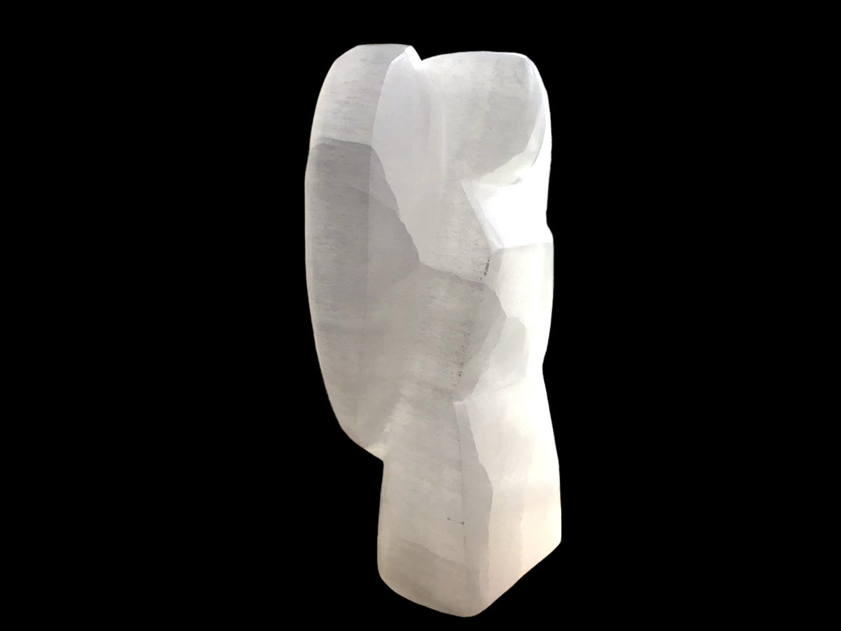 Steinfixx® Große Selenit Engel Lampe | 1800 Gramm | 20x16 cm | Schutzstein | gegen negative Energien | Ladestein |