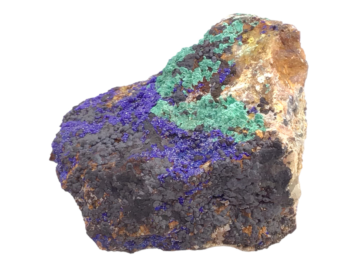 Azurit-Malachit Rohstein I Edelstein I 50x50x25mm I 79 gr. I Unikat-Masterpiece 1504 I Sammlerstück I AAA-Qualität I Marokko