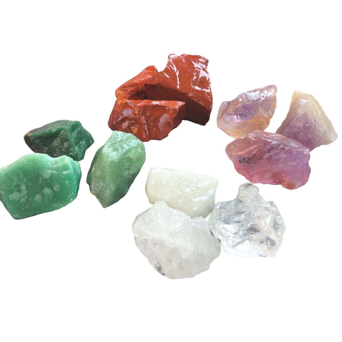 Premium Edelstein-Quellwasser-Set "Konzentration" | Rohsteine zur Energetisierung von Trinkwasser | 21 Seiten Anleitung |Top 1A Heilsteine | Wasserbelebung