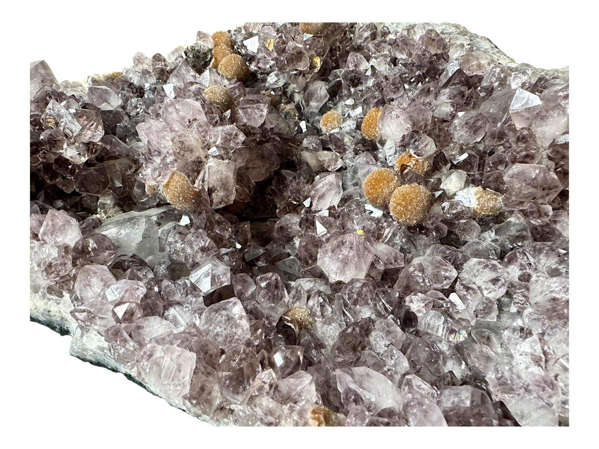 Amethyst Rohstein mit phantastischen Kristallen I 3,15 KG I 25x20x7 cm I Blickfang I Unikat-Masterpiece 1664 I Brasilien