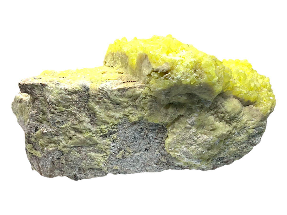 Schwefel Kristall I 840gr. I 15x10x7cm I Sammlerstück I Unikat-Masterpiece 1663 I Italien-Sizilien, Ätna