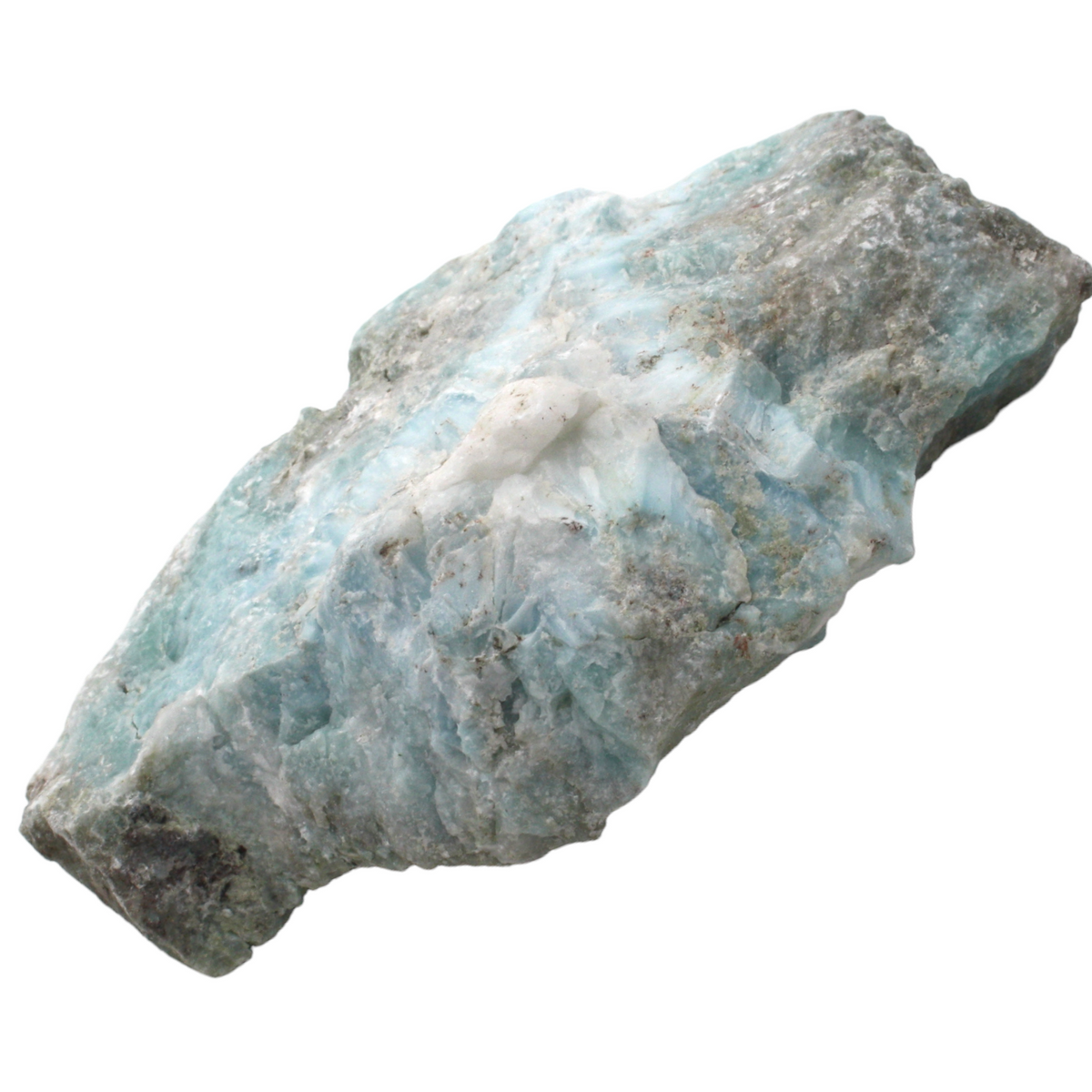 Prächtiger und sehr seltener Larimar Rohstein I Unikat-Masterpiece 1423 I Sammlerstück I 90x50x40mm I 144gr. I Dominikanische Republik