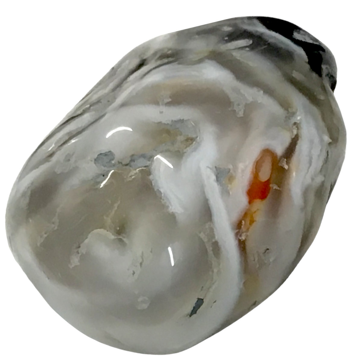 Wasser-Achat Geode Occo I Nussgeode geschlossen I Enhydros I handpoliert mit wunderschöner Maserung I je nach Variante 30 bis 60 mm I Brasilien