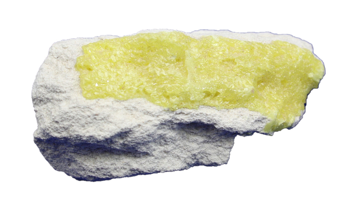 Sulphur Schwefel Rohstein auf Muttergestein I 50-1000 Gramm I Edelstein I Heilstein I Baja CA Mexiko