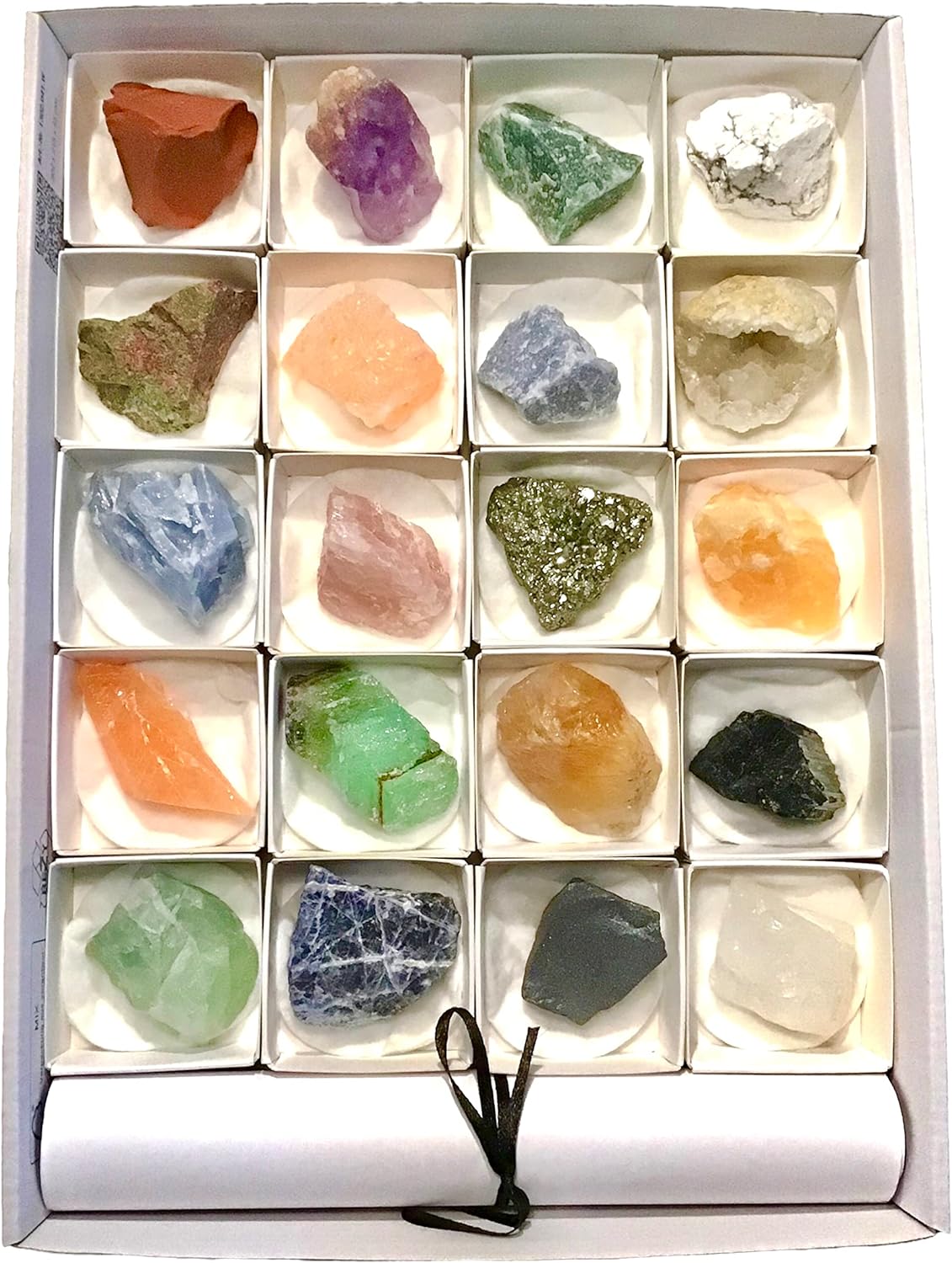 Premium Mineralien Sammlung | 20 Rohsteine | Heilsteine | Edelsteine | Schmucksteine | je 25-50 mm | mit Beschreibung