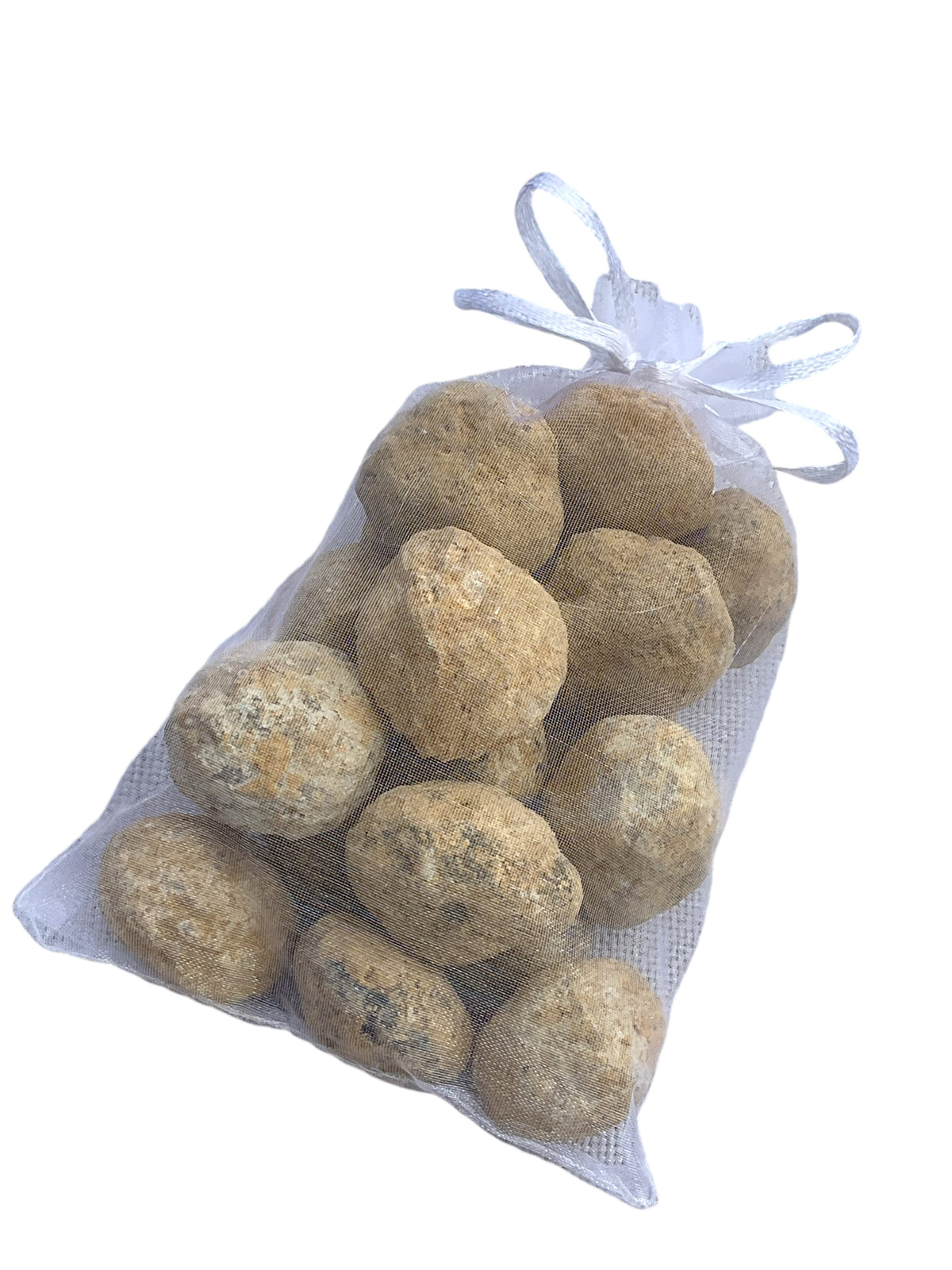Quarz-Minigeoden zum Aufbrechen aus Marokko – 20 Stück, 1–2 cm – AAA-Qualität – Glücksgeoden mit weißen Kristallen