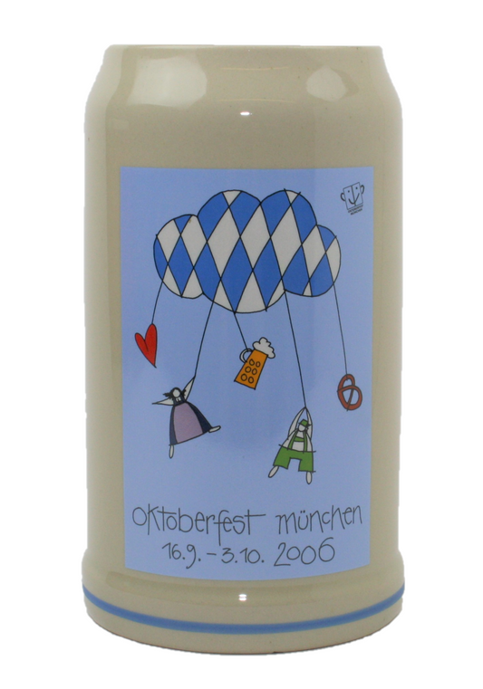 Original Oktoberfestkrug 2006 I Jahrgangskrug I Jahreskrug I Wiesnkrug