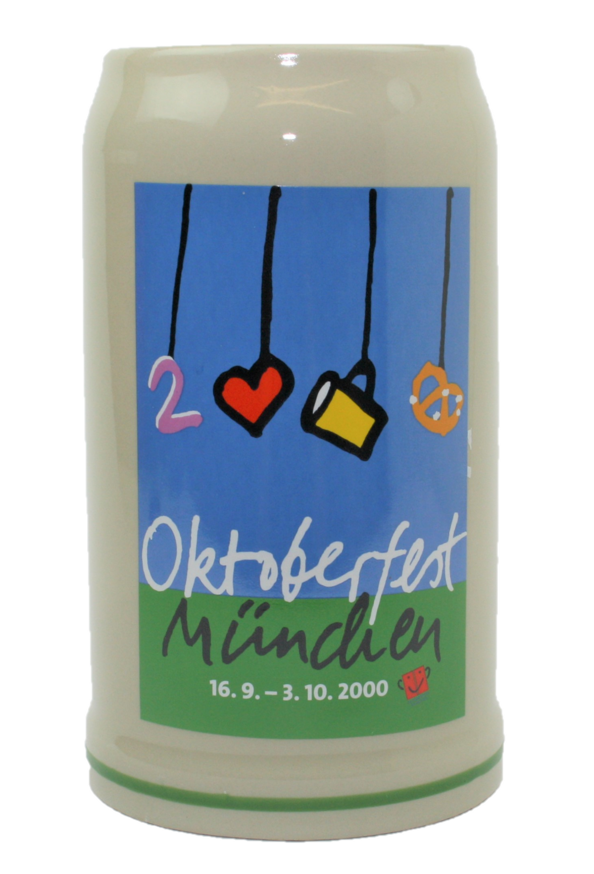 Original Oktoberfestkrug 2000 I Jahrgangskrug I Jahreskrug I Wiesnkrug