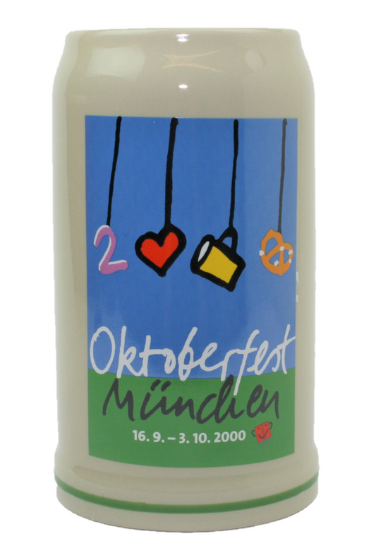 Original Oktoberfestkrug 2000 I Jahrgangskrug I Jahreskrug I Wiesnkrug
