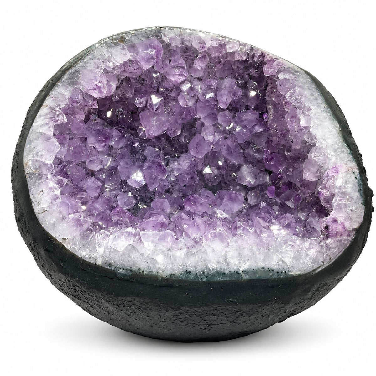 Amethyst Druse AAA-Qualität mit funkelnder Kristallhöhle – 2,3 kg – 14 x 13 x 13 cm – Edelstein Dekoration & Sammlerstück – Unikat Masterpiece 1479 – Brasilien