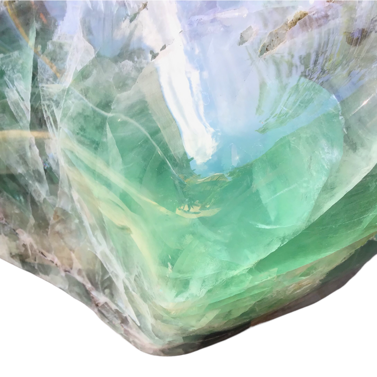 XXXL Grüner Fluorit Brocken aus Mexiko – 40,1 kg – 40 × 23 × 26 cm – Unikat Masterpiece 1213F – Sammlerstück & Museumsstück