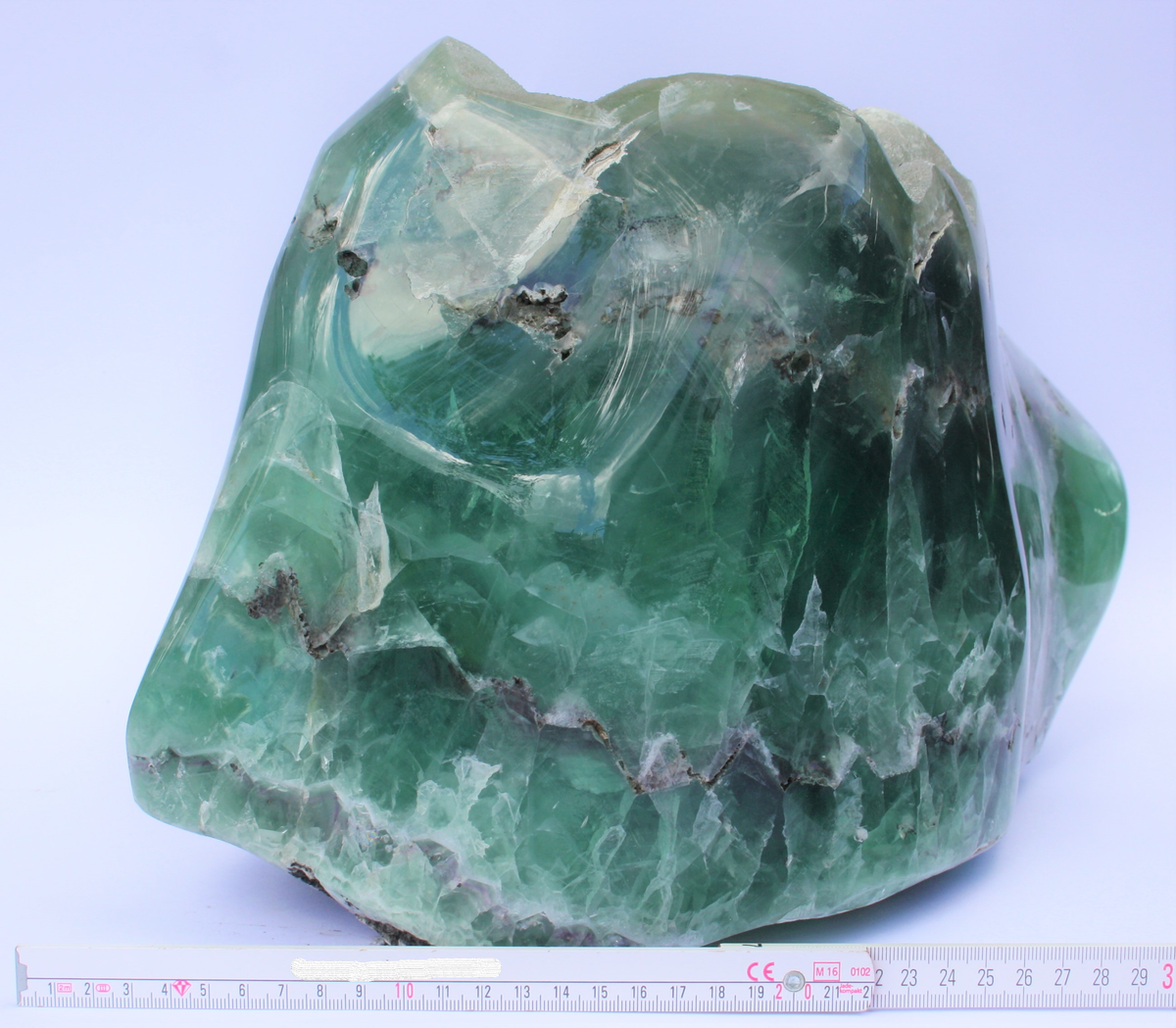 XXXL Grüner Fluorit Brocken aus Mexiko – 40,1 kg – 40 × 23 × 26 cm – Unikat Masterpiece 1213F – Sammlerstück & Museumsstück