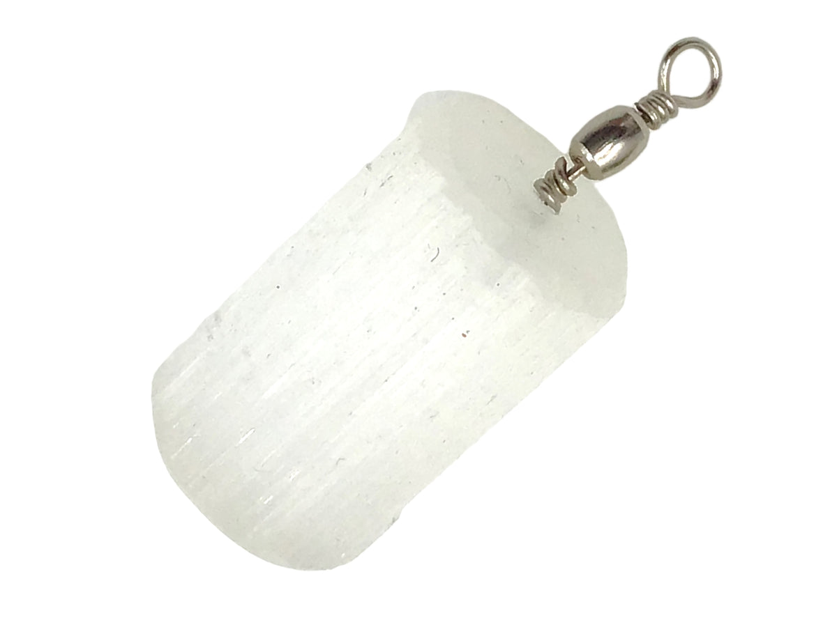 Steinfixx®  Selenit Anhänger Healing Point | ca 30x20x20 mm | Top Qualität | Ihren Lichtbringer immer dabei