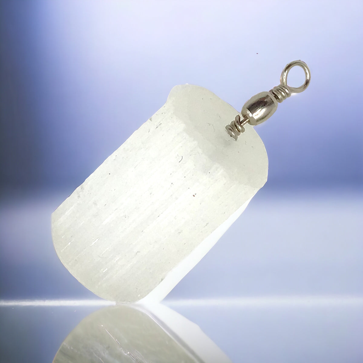 Steinfixx®  Selenit Anhänger Healing Point | ca 30x20x20 mm | Top Qualität | Ihren Lichtbringer immer dabei