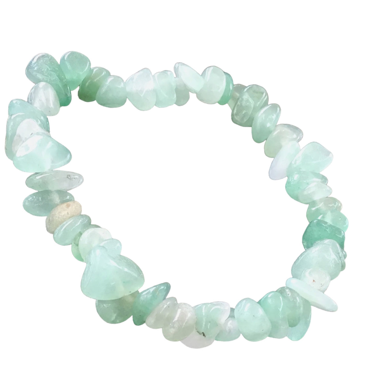 Aventurin Trommelstein Splitter Armband  *STRESS*  - echter Aventurin Edelstein-Schmuck -  Chakra-Armband für Damen & Herren