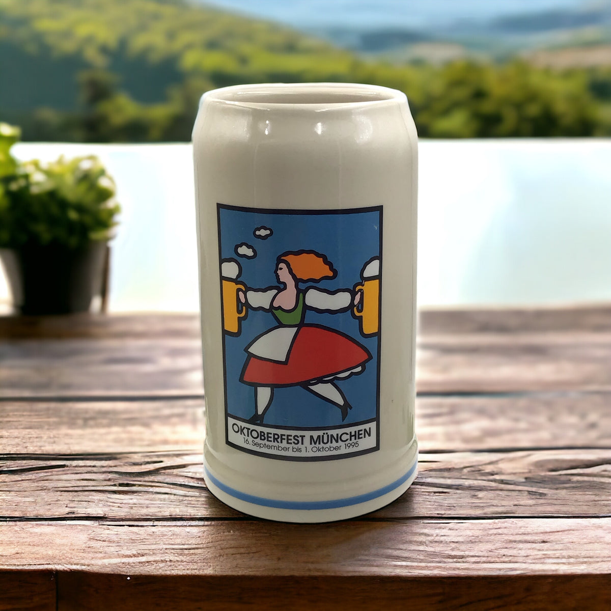 Original Oktoberfestkrug 1995 I Jahrgangskrug I Jahreskrug I Wiesnkrug