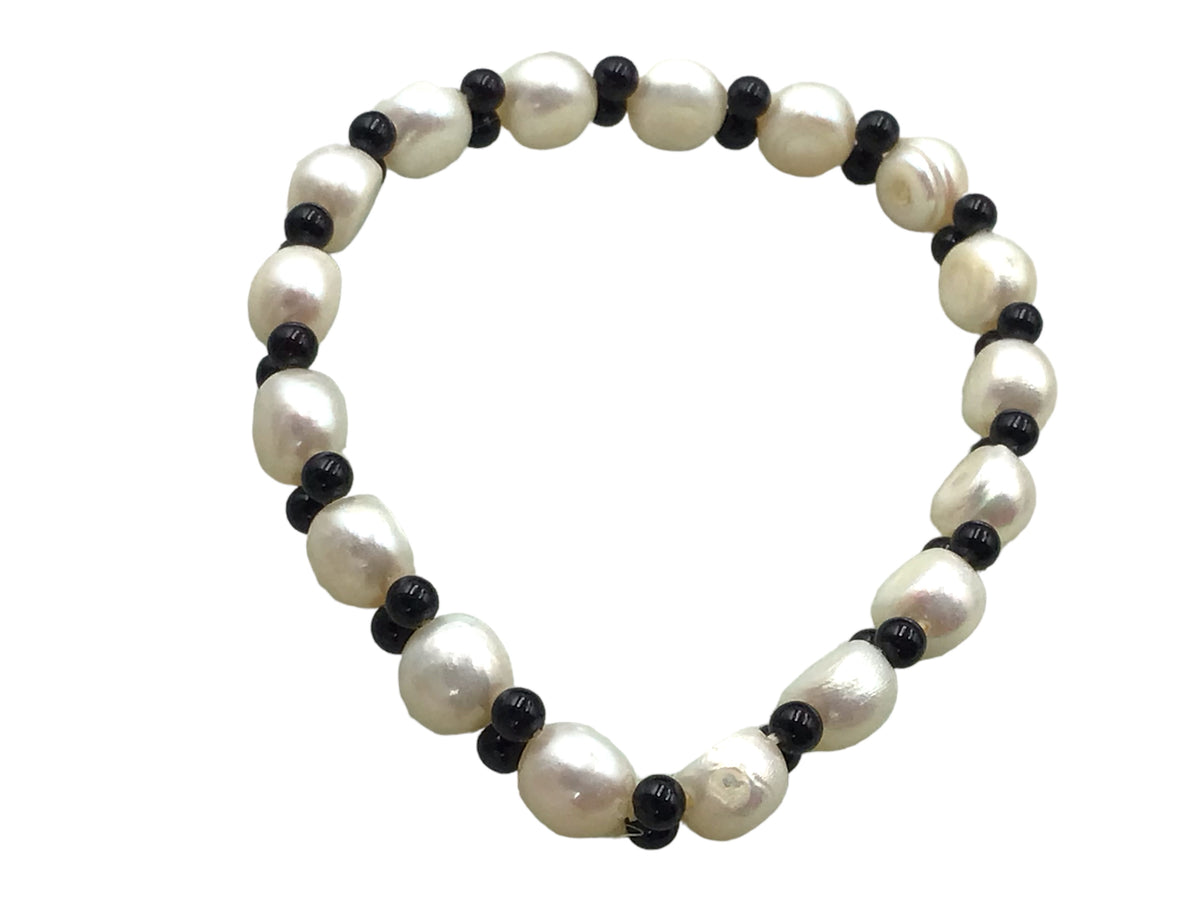 Steinfixx® Onyx-Perlenarmband | Top Qualität | angenehm zu tragen | spendet Kraft und Trost