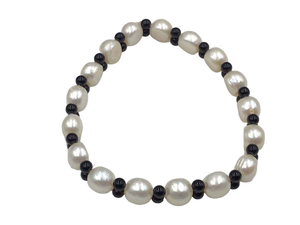 Steinfixx® Onyx-Perlenarmband | Top Qualität | angenehm zu tragen | spendet Kraft und Trost