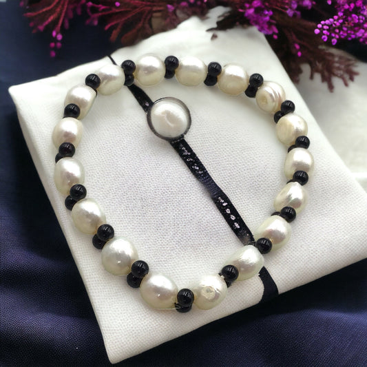 Steinfixx® Onyx-Perlenarmband | Top Qualität | angenehm zu tragen | spendet Kraft und Trost