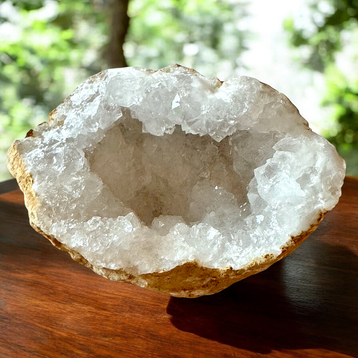 Grosses dreiteiliges Geoden Sparset in Baseballgröße - 7-8 cm - mit Anleitung zum aufbrechen und Beschreibung der Geoden - insgesamt 900-1000 Gramm Sale zum UVP -30%