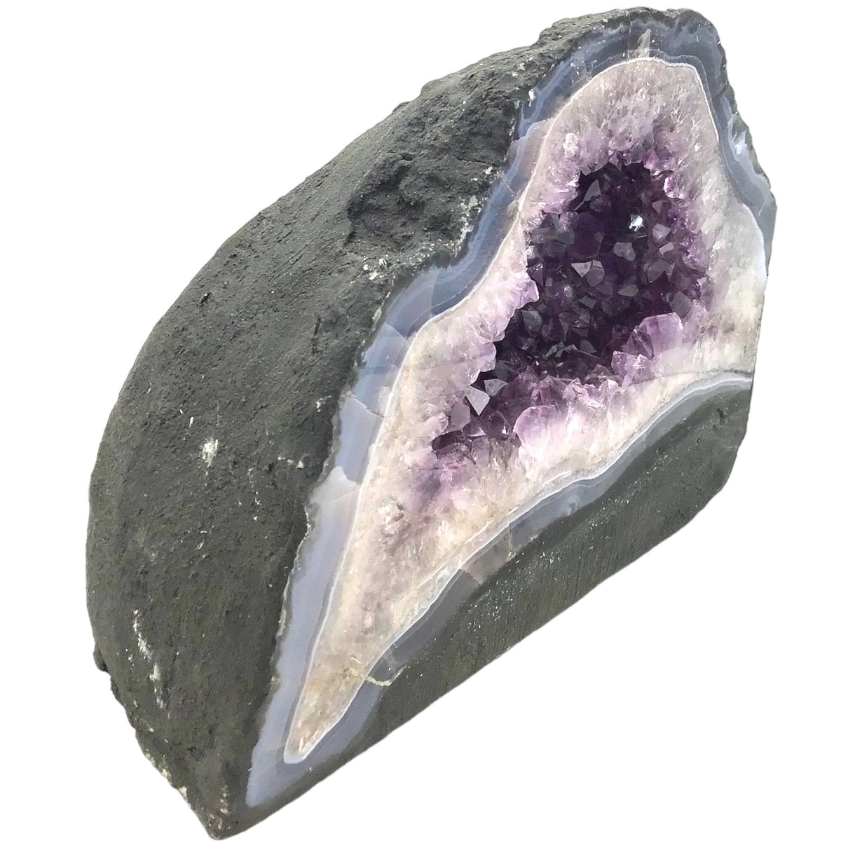 Amethyst Druse mit phantastischen Kristallen I 5,6 KG I 21x12x17 cm I Blickfang I Unikat 1466 I Brasilien