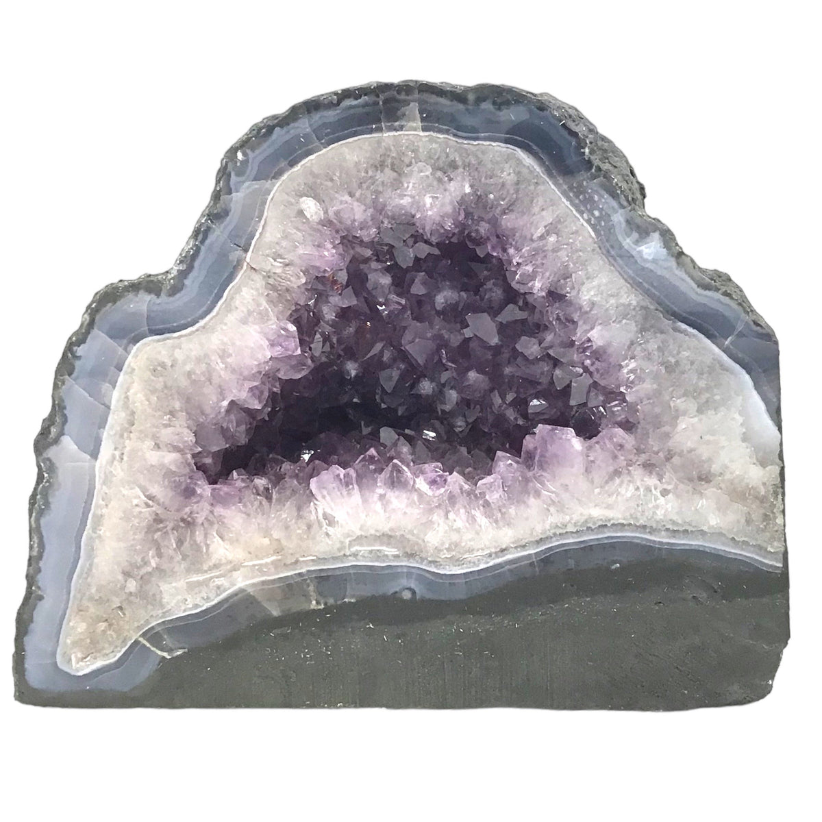 Amethyst Druse mit phantastischen Kristallen I 5,6 KG I 21x12x17 cm I Blickfang I Unikat 1466 I Brasilien