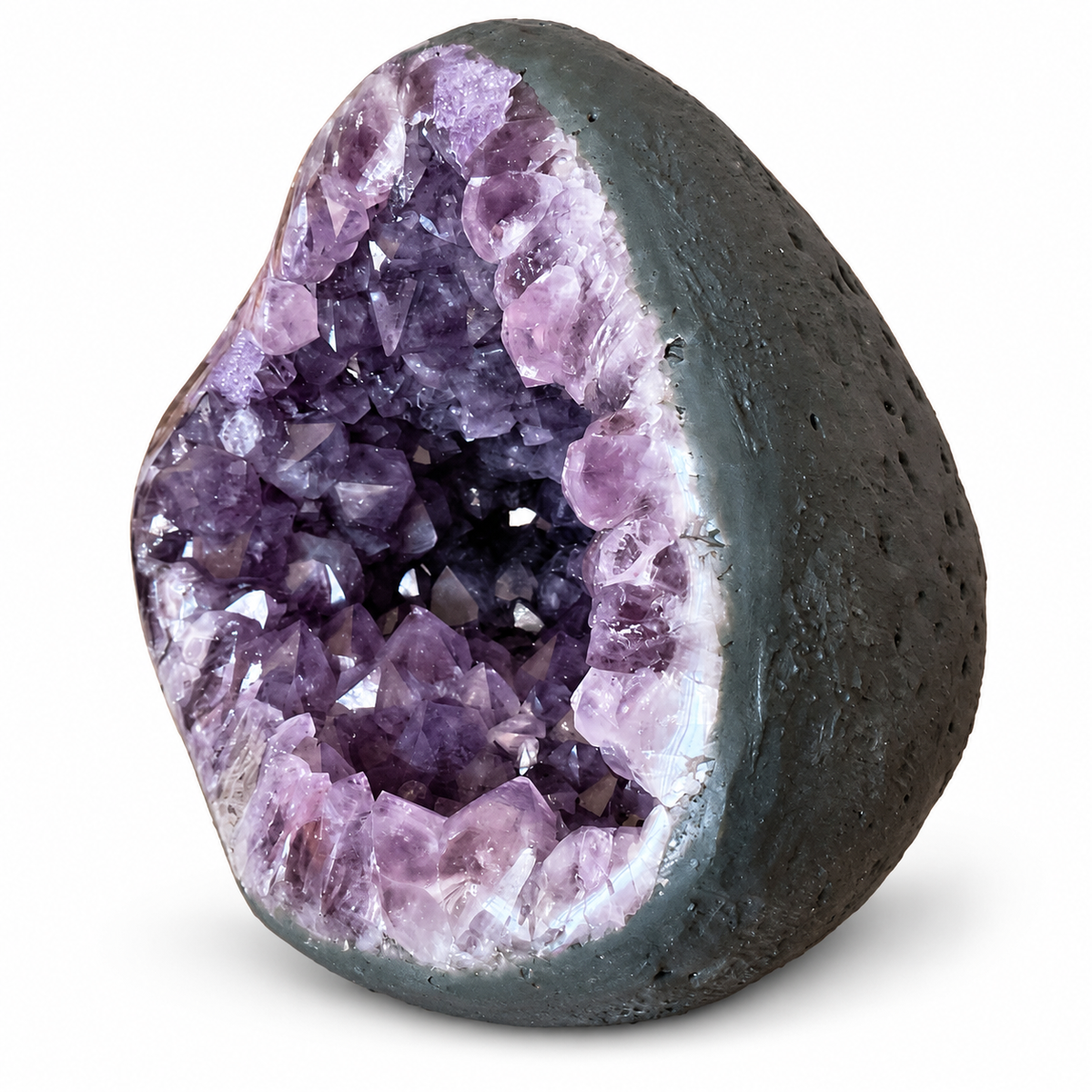 Amethyst Druse AAA-Qualität mit wunderschönen Kristallspitzen – 8,45 kg – 22 x 20 x 21 cm – Blickfang & Dekoration – Sammlerstück – Unikat Masterpiece 1721 – Brasilien