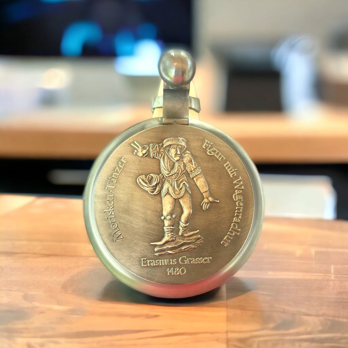 Original Oktoberfestkrug 1992 mit Zinndeckel I Jahreskrug I Zertifikat