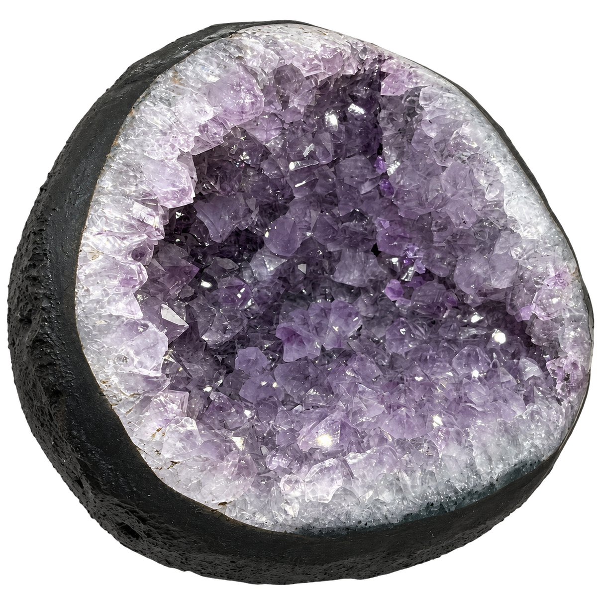 Amethyst Druse AAA-Qualität mit funkelnder Kristallhöhle – 2,3 kg – 14 x 13 x 13 cm – Edelstein Dekoration & Sammlerstück – Unikat Masterpiece 1479 – Brasilien
