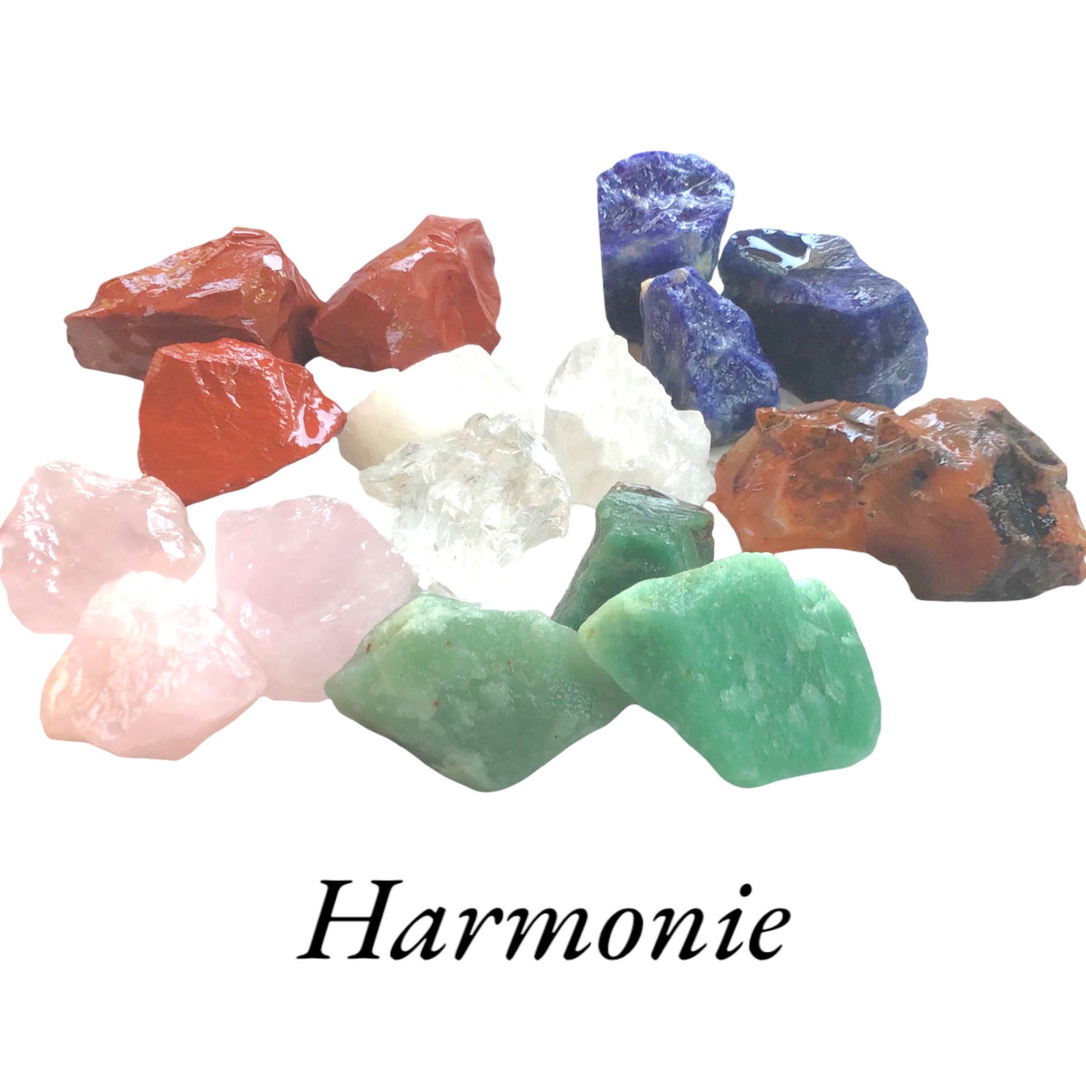 Premium Edelstein-Quellwasser-Set "Harmonie" | Rohsteine zur Energetisierung von Trinkwasser | 21 Seiten Anleitung | Heilsteine | Wasserbelebung | 21 Seiten Anleitung