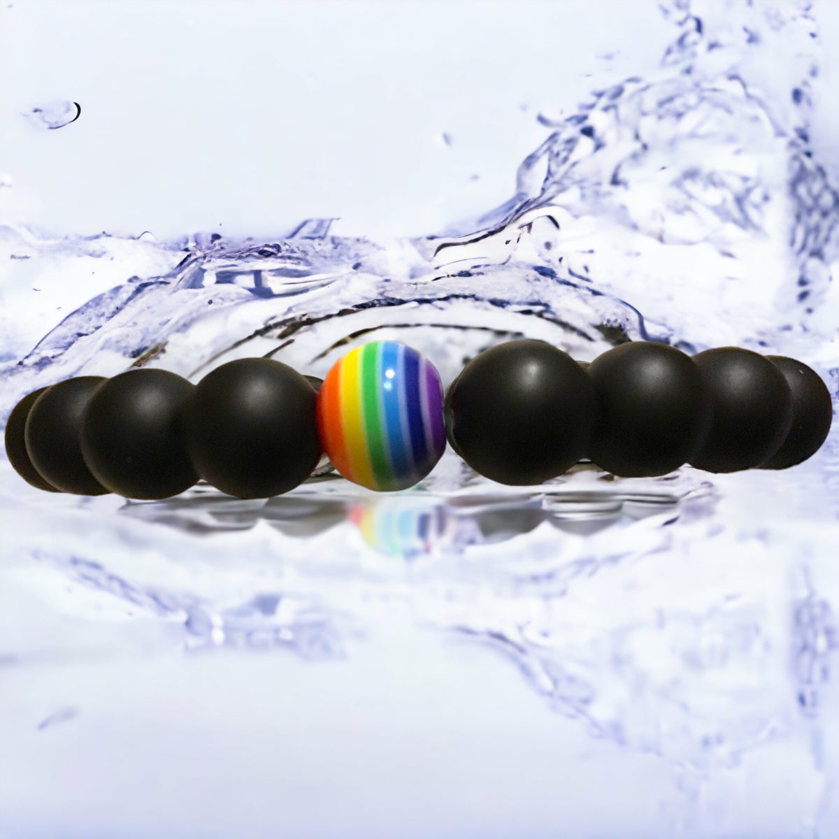 Steinfixx ® Obsidian Perlenarmband "Entschlackung" mit Chakra- Perle - der Kraft und Blutstein