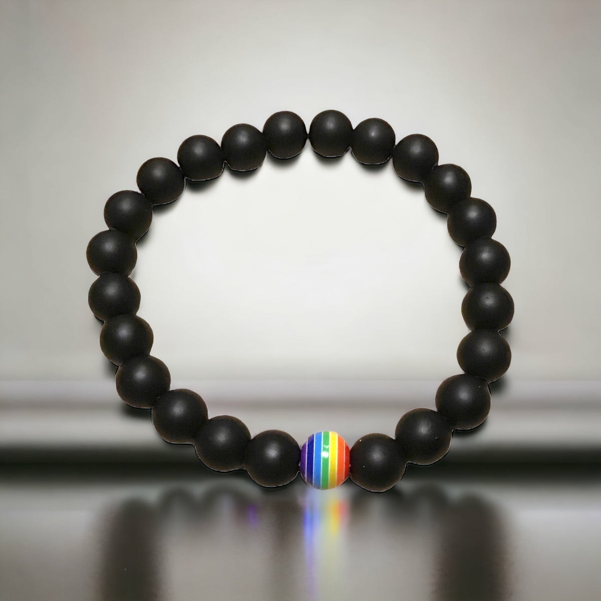 Steinfixx ® Obsidian Perlenarmband "Entschlackung" mit Chakra- Perle - der Kraft und Blutstein