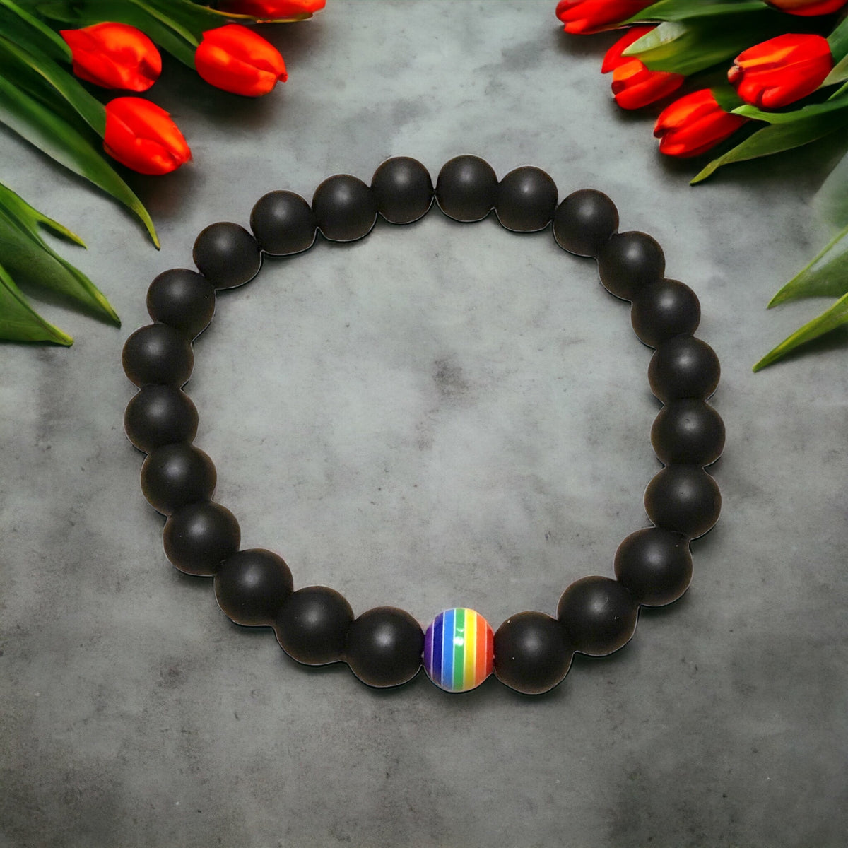 Steinfixx ® Obsidian Perlenarmband "Entschlackung" mit Chakra- Perle - der Kraft und Blutstein
