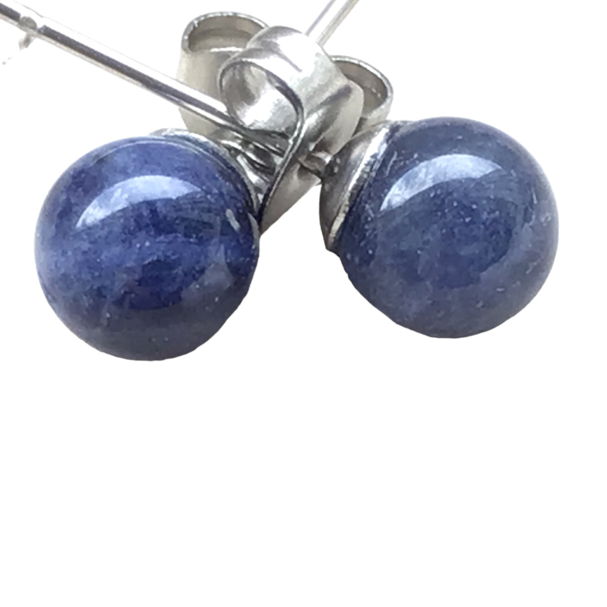 Sodalith Edelstein Schmuckset mit hochwertiger Selenit Herzschale 10cm I 4-teilig I  - Erneuerung und Regeneration