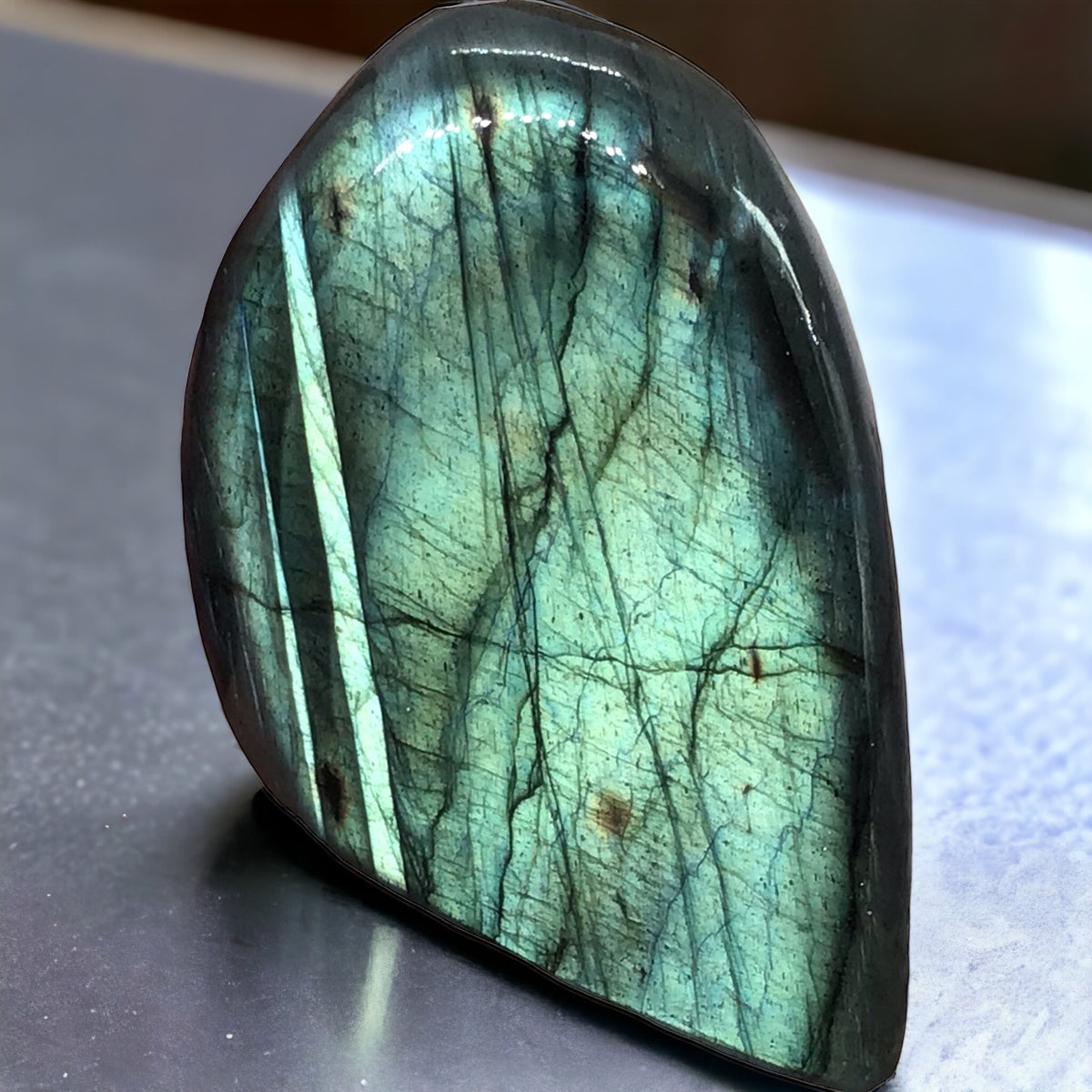 Edle blaue Labradorit Freeform | je nach Variante 3 bis 14 cm | 40 bis 1700 Gramm I TOP 1-A Qualität I Madagaskar