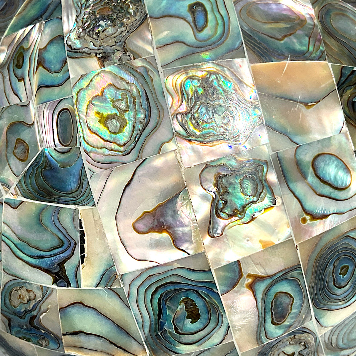 XXL Abalone-Muschel Kugel 13 cm I Handarbeit I Sammlerstück I Museumsstück I Unikat-Masterpiece 1592 I Mexiko