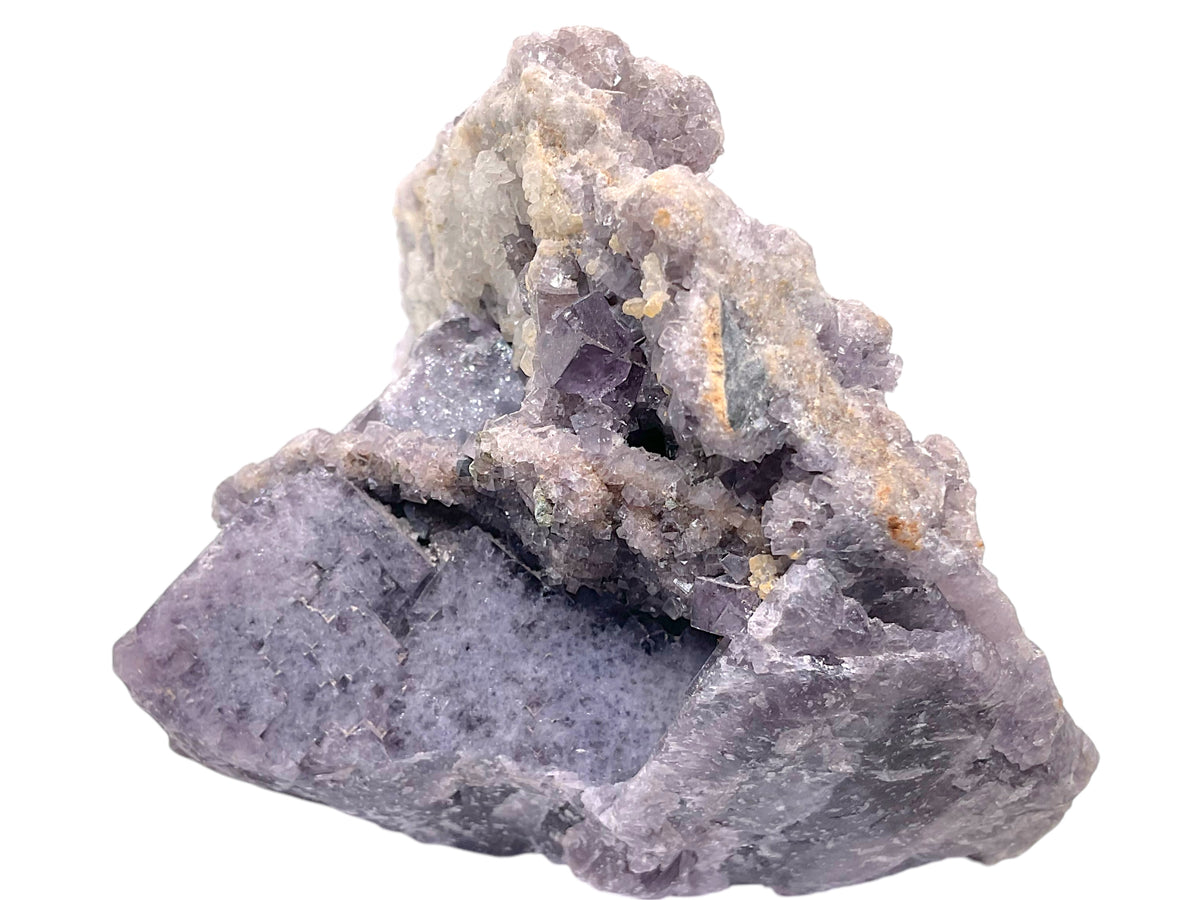 Fluorit Kupferkies Quarz I 555gr. I 9x9x9cm I Sammlerstück I Unikat-Masterpiece S3008 I Marokko
