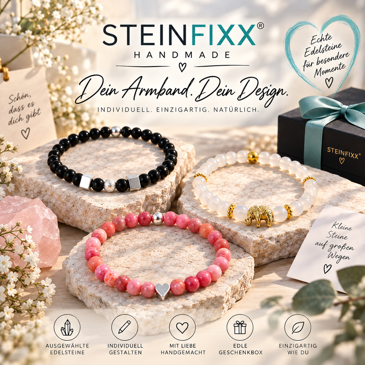 Steinfixx Handmade - Dein persönliches Armband