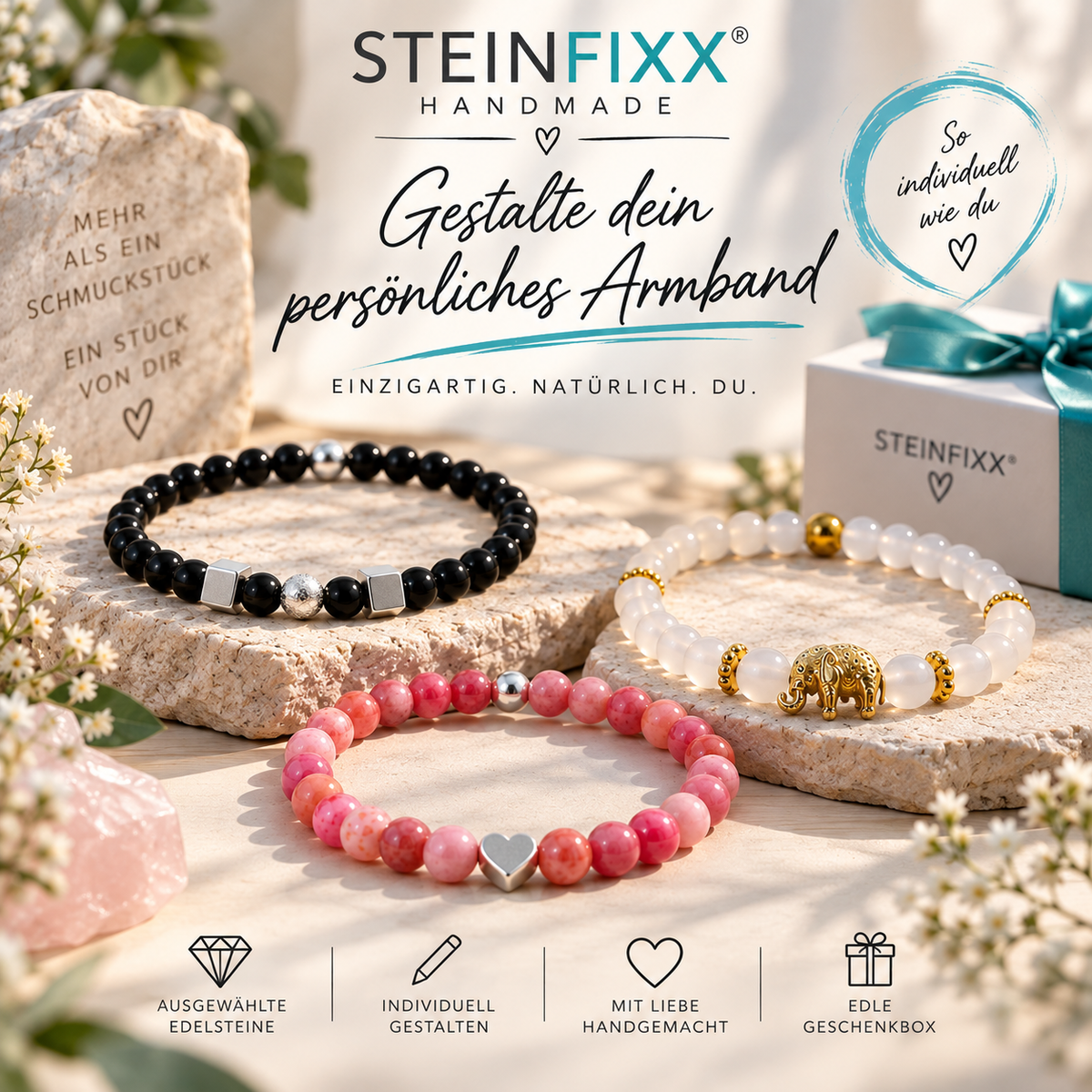 Steinfixx Handmade - Dein persönliches Armband