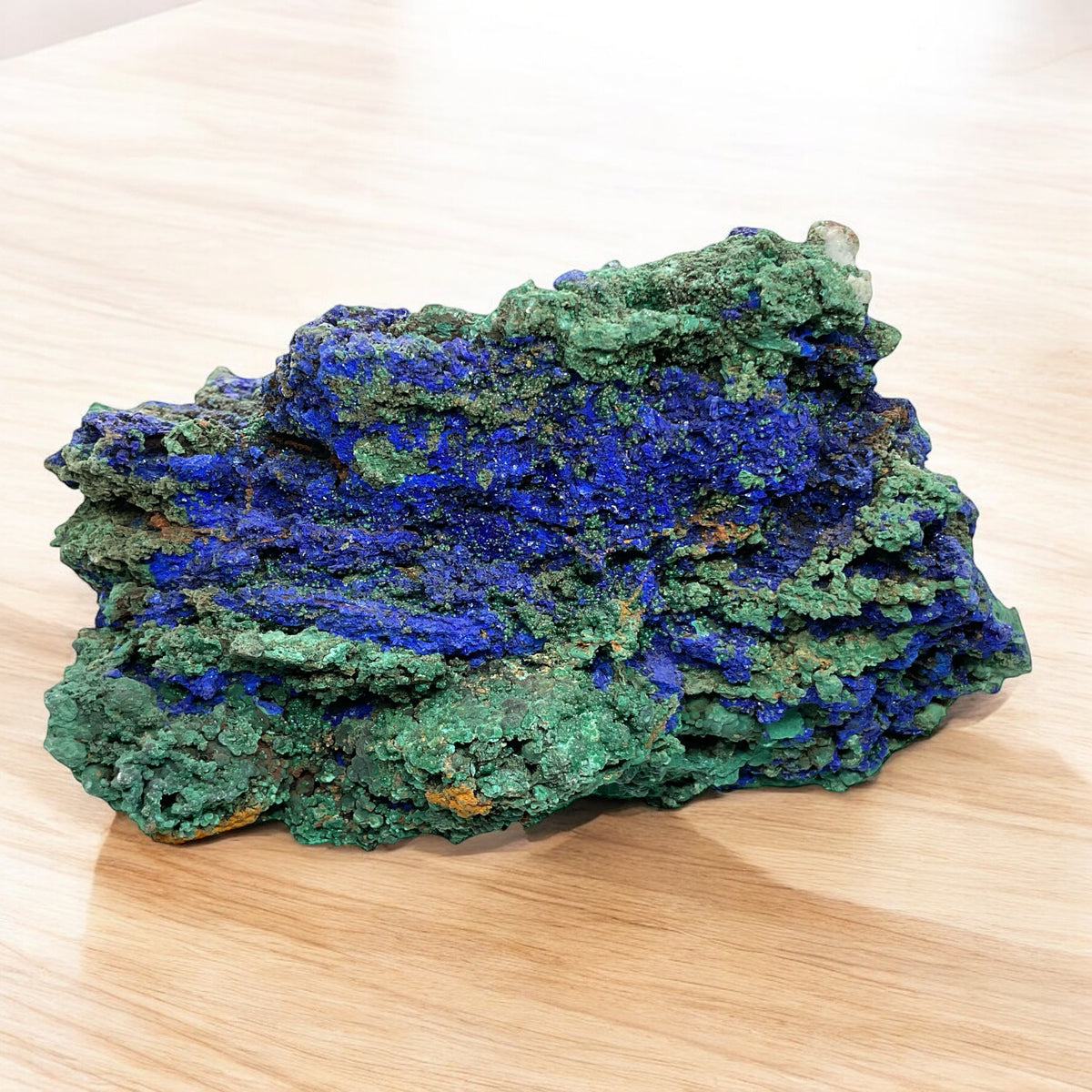 Azurit-Malachit Stufe I 910gr. I 13x10x10cm I Unikat-Masterpiece S3004 I Sammlerstück I Griechenland-Laurion