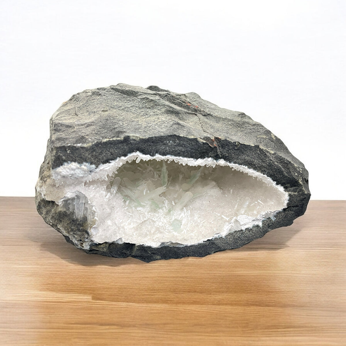 Natrolit Stilbit Druse I 1046gr. I 13x11x8cm I Sammlerstück I Unikat S3013 I Indien-Dekkan Trapp