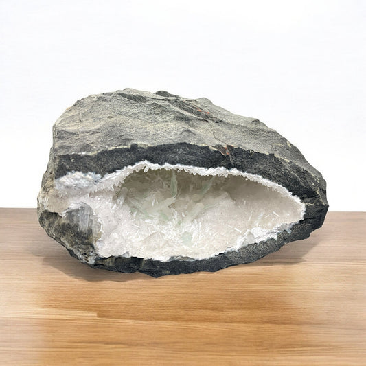 Natrolit Stilbit Druse I 1046gr. I 13x11x8cm I Sammlerstück I Unikat S3013 I Indien-Dekkan Trapp