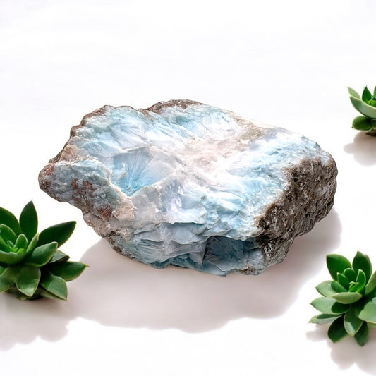 Prächtiger und sehr seltener Larimar Rohstein I Unikat-Masterpiece 1626 I Sammlerstück I 80x70x40mm I 192gr. I Dominikanische Republik