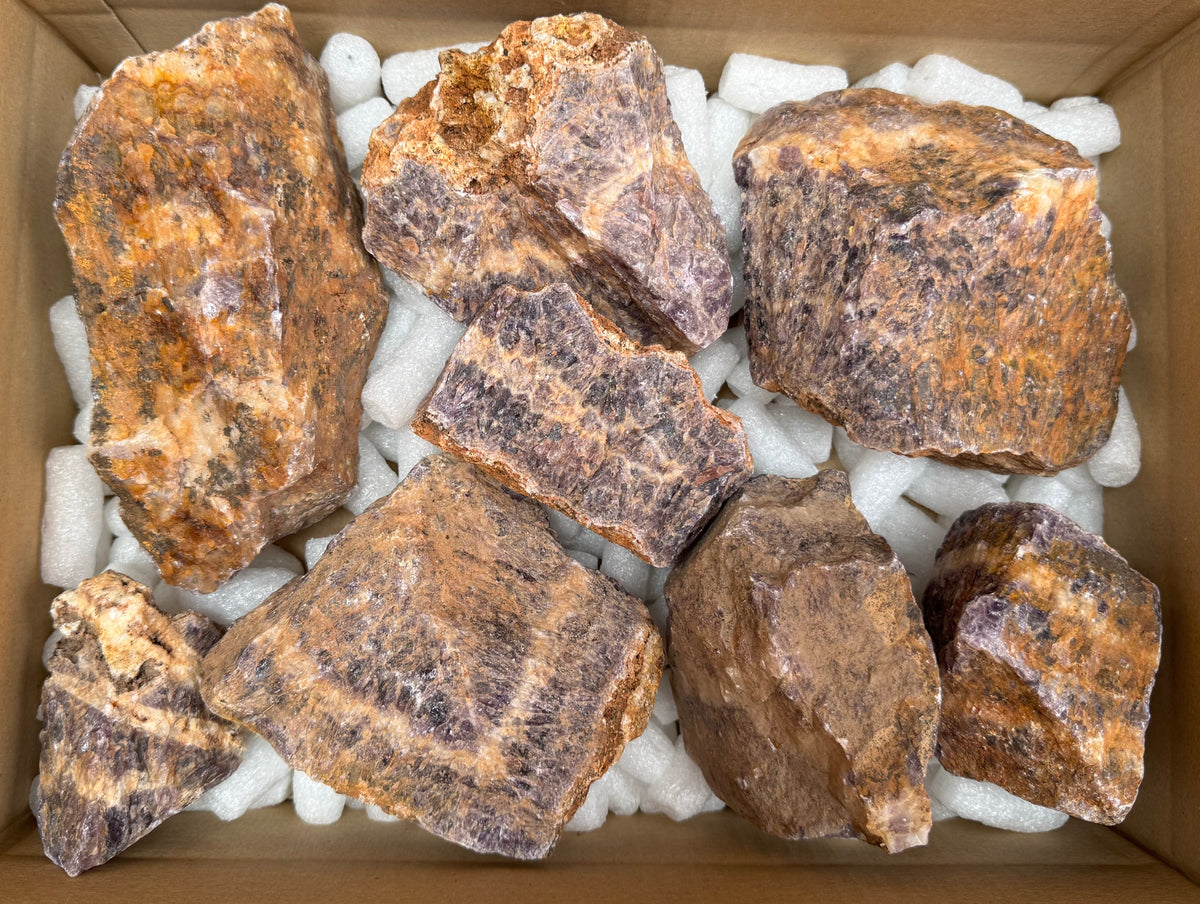 Amethyst (Chevron) Rohsteine in verschiedenen Größen aus Brasilien B-WARE 5,15 kg -SALE- Konvolut Nr.: 1217