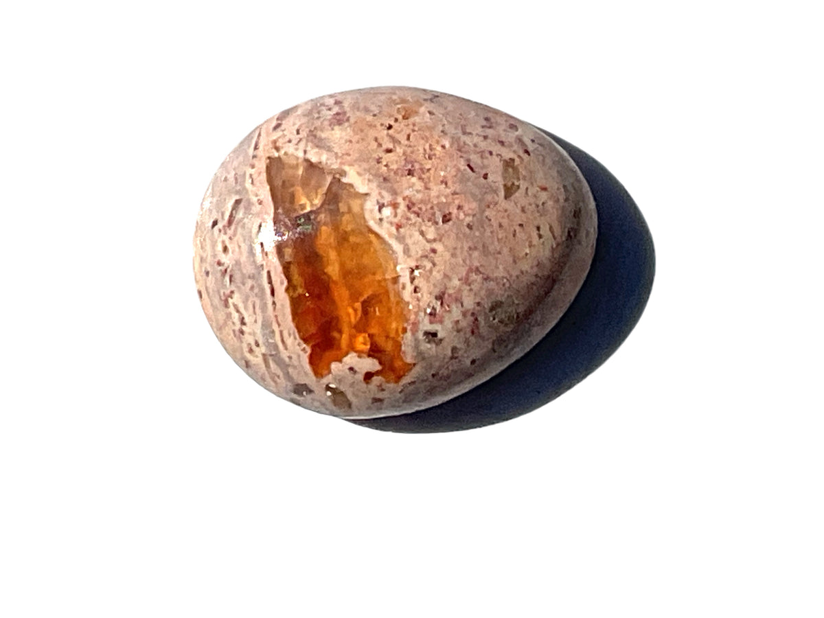 Feueropal Cabochon I Edelstein I 10kt I 2gr. I 15x12x6mm I Unikat-Masterpiece 1594 I Sammlerstück I AAA-Qualität I Mexiko