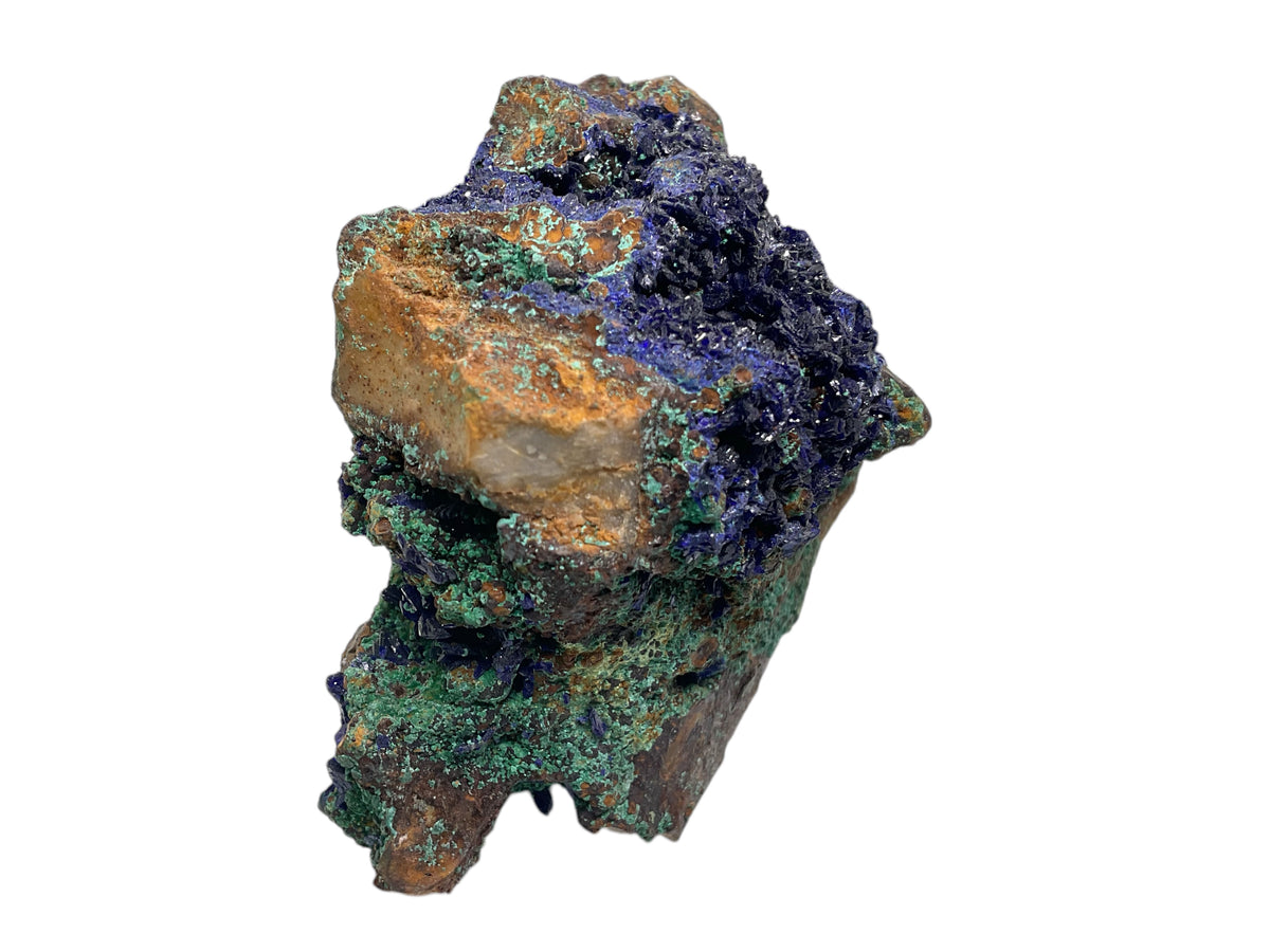Azurit-Malachit Stufe I 252gr. I 9x6,5x5cm I Sammlerstück I Unikat S3015 I Griechenland-Laurion