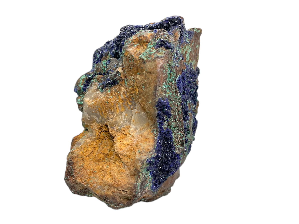 Azurit-Malachit Stufe I 252gr. I 9x6,5x5cm I Sammlerstück I Unikat S3015 I Griechenland-Laurion