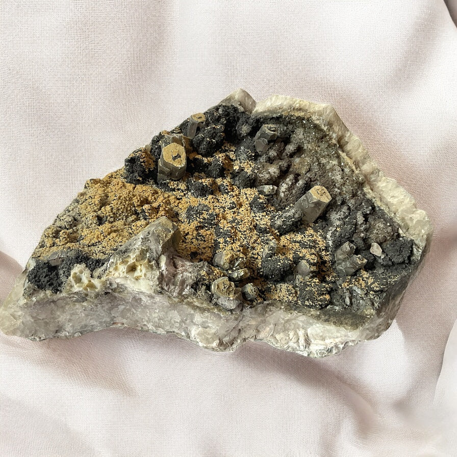 XXL Calcit Kanonenspat Kristall I 4350gr. I 28x21x9cm I Sammlerstück I Unikat-Masterpiece S3029 I Idar-Oberstein