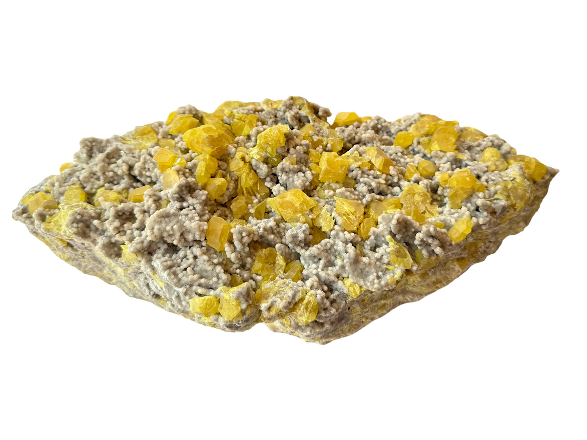 XXL Schwefel Calcit Kristall I 3750gr. I 33x14x9cm I Sammlerstück I Unikat-Masterpiece S3030 I Italien-Sizilien